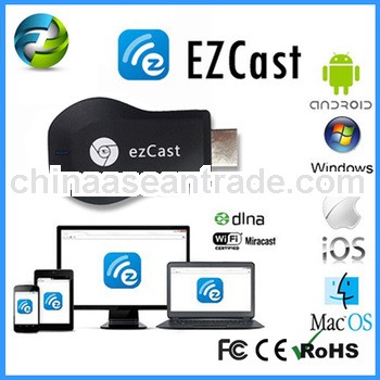 ezcast dongle support DLNA Airplay and Windows for TV