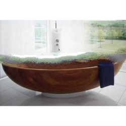 WS Bath Collections Madera M2 72 Inch Modern Wood Freestanding Tub