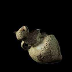 AAC sanblast antique planter- sanblast outdoor pot