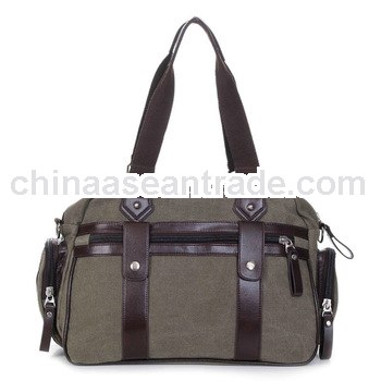 fashion Canvas and Leather Weekender Bag
