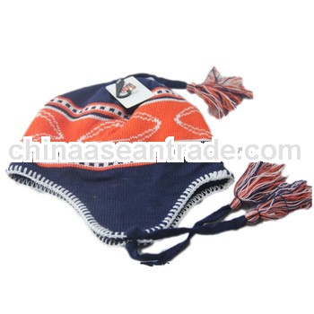 fashion acrylic earflap beanie knitting patterns free