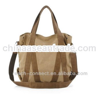 fashion canvas shoulder bags for school