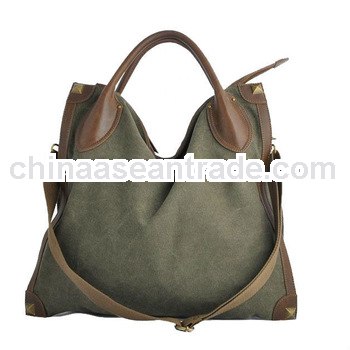 fashion canvas zippered tote bags