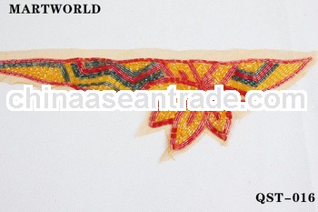 fashion girls beaded wasit sash belt for cocktail dress decoration(QST-021-2)