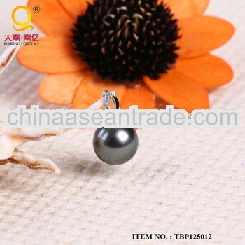 fashion jewelry Tahitian Black Pearl pendant necklace tahitian black pearl G18K