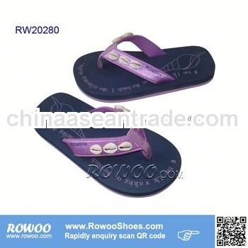 fashion kids nude blue EVA beach slippers