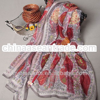 fashion long custom printed scarf