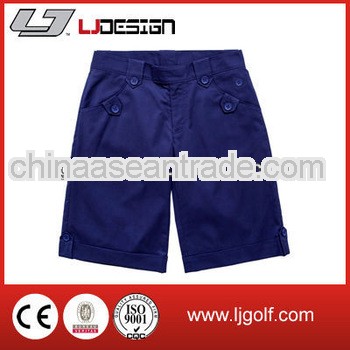 fashion new design cooldry ladies blue golf shorts