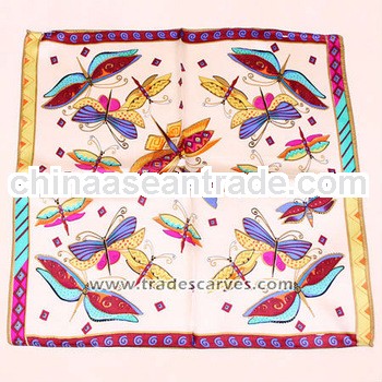 fashion satin silk square scarves for women