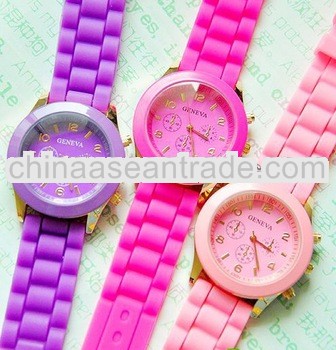 fashion silicone quartz watch