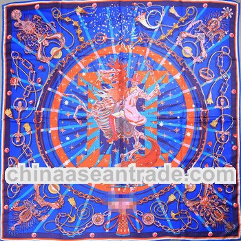 fashion square cashmere silk head scarf