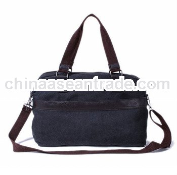 fashion vintage black canvas tote bag