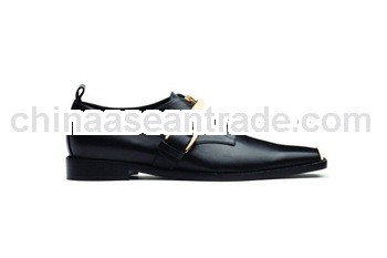 fashion woman leather shoes with buckle