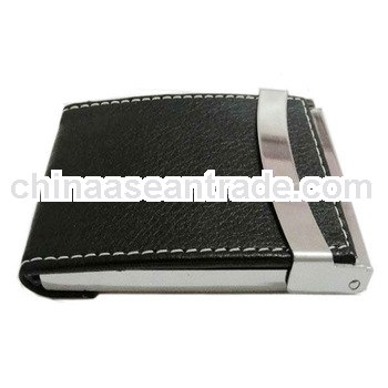 fashionable business name cardholder with metal feature for business gifts