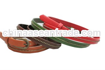 fashionable various indian beaded/pu belts woman