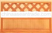 Garden Wood-Lattice Fencing Pole