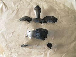 Iron wall turtle deco