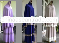 abaya muslim dress khimar jersey