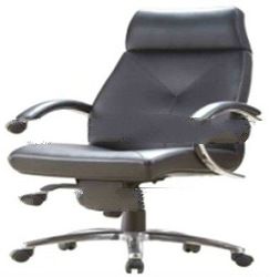 OASIS PLATINUM Genesis Mid Back Leather Swivel Office Chair