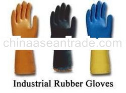 Beaded black industrial gloves