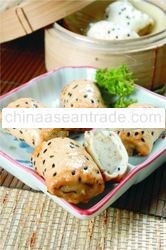 Dim Sum - sesame roll, traditional chinese food, pau, snack, breakfast