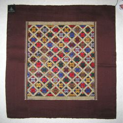 Silk Pocket Squares / Decor - Dark Maroon