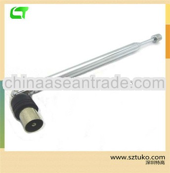 fiberglass telescoping antenna mast for mobile tv, IEC connector