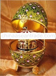 Faberge Egg: Imperial Rose Trellis Musical Egg