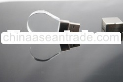 Newest Crystal USB Flash Drive with LED& customized logo