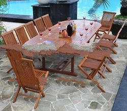 Wooden Outdoor Furniture - oiled finished