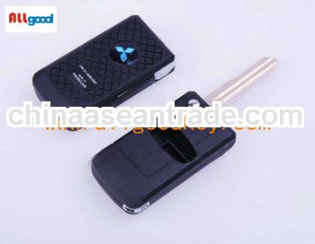 flip car key shell for Mitsubishi Grundy 2 buttons modified remote car key casing
