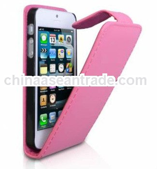 flip style leather case for iphone 5