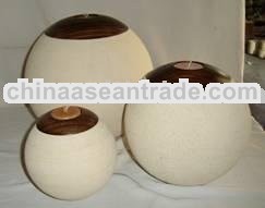 Candle Holder Ball Grey