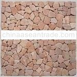 Square mosaic tile Red marble