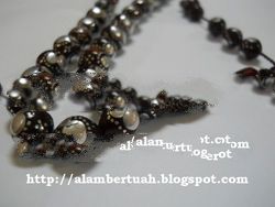 Prayer Beads and Bracelet from Kokka Wood With Silver Ornaments. (LIMITED)