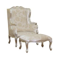 French Lazy Chair with Ottoman