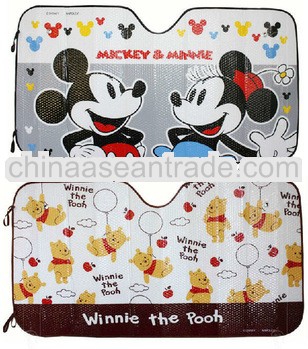 foldable AIR BUBBLE WITH ALUMINIUM FOIL front car sun shade