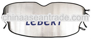 foldable PE BUBBLE car front sun shade with silk screen printing