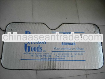 folding EPE BUBBLE car front sun shade with silk screen printing