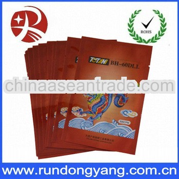 food grade plastic bags with notch