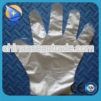 food supply of transparent pe glove(embossed) by LDPE and HDPE