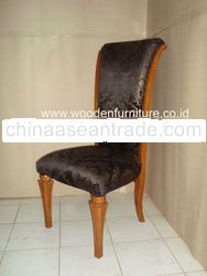 Antique Reproduction Chair Mahogany Painted Wooden Dining Chair Italian Chair Classic European Home 