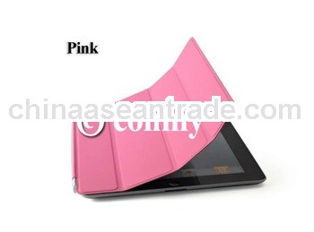 for iPad 2 Smart Cover Slim Magnetic PU Leather Case Wake/ Sleep Stand Multi-Color