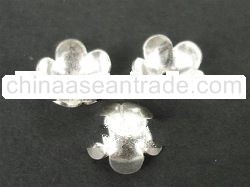 BCFMN10 - Sterling Silver Bead Cap 10mm Shiny Finished