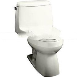 Kohler K-3323-58 Santa Rosa compact elongated toilet with seat, cover and left-hand trip lever, Thun