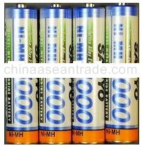 Sanyo 1000mah AAA 4/pack NiMH Batteries 1000 mah