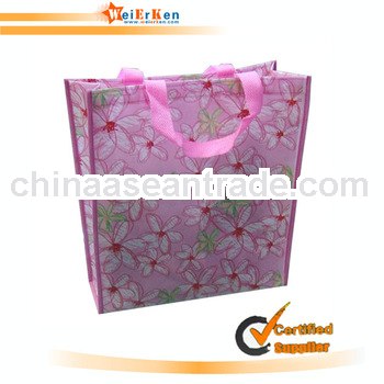 free sample and promotional reusable PP bag with lamination