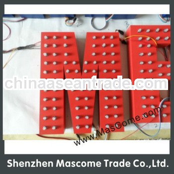 frontlit led sign board led big letter sign with hole