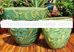 AARL New design Outdoor Ceramic pot - Ceramic Outdoor planter