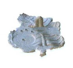 Worm on Leaf Candleholder